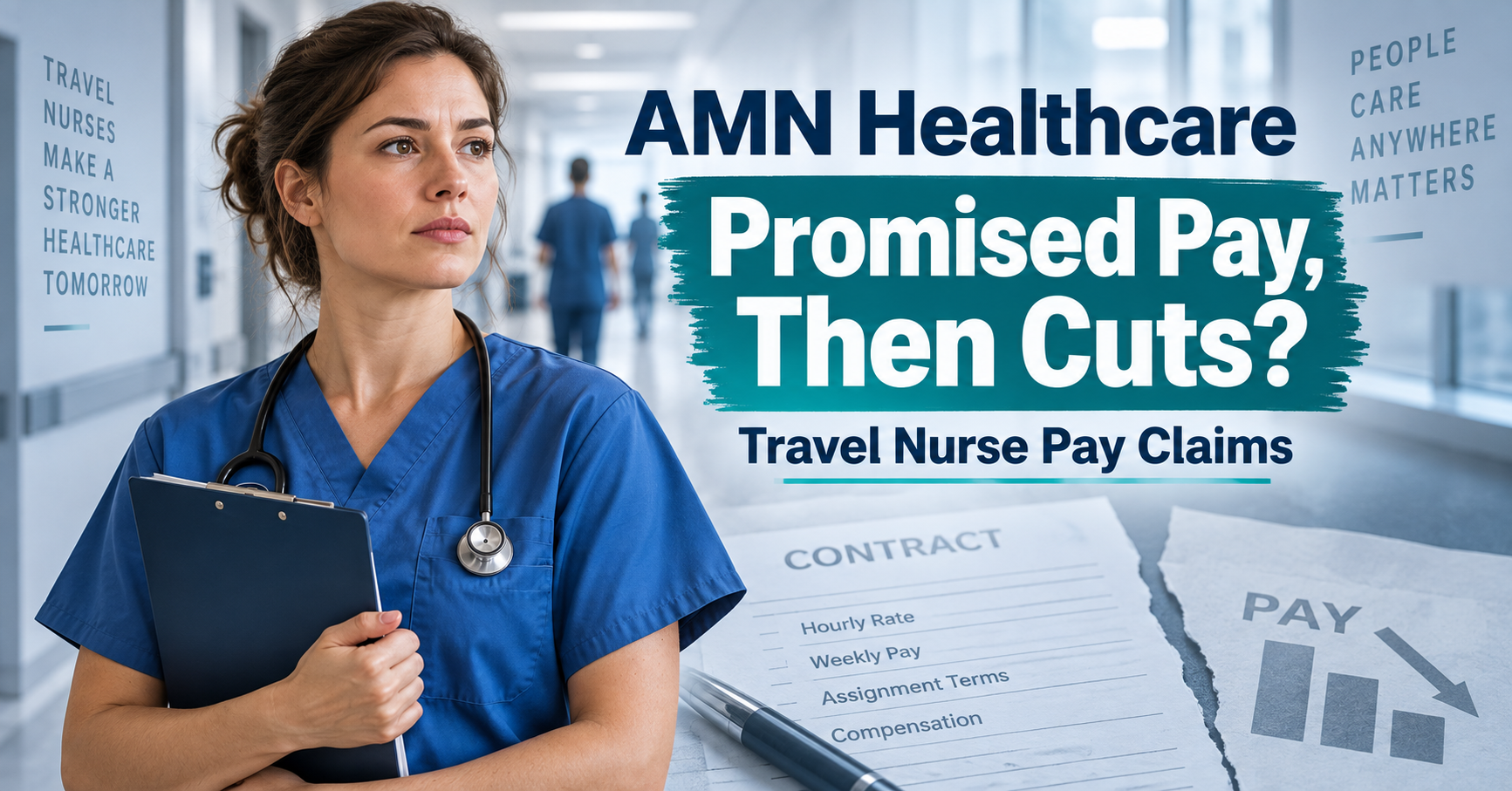 AMN Healthcare class action involving travel nurse pay cuts